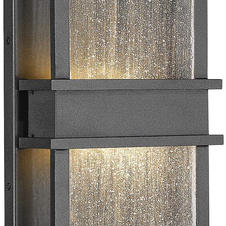Image 4 Eclipse 24" High Black LED Outdoor Wall Light more views