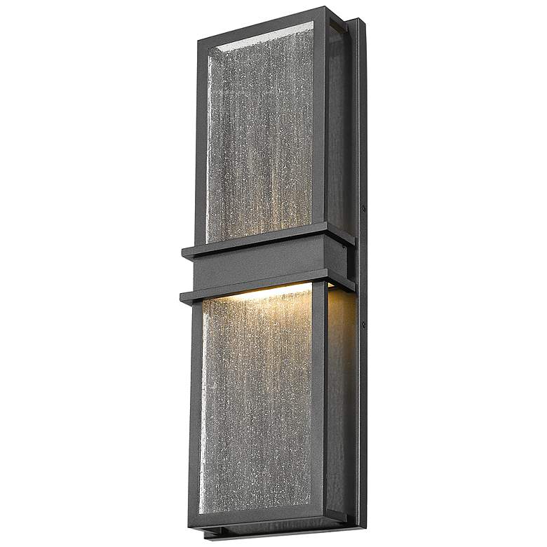 Image 6 Eclipse 24" High Black LED Outdoor Wall Light more views