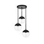 4_Eclipse 3 Lts Black Pendant With Clear Glass more views