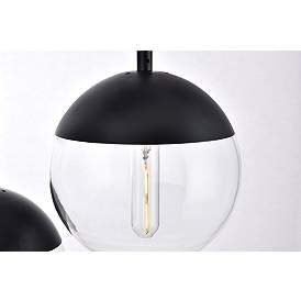 Image5 of Eclipse 3 Lts Black Pendant With Clear Glass more views