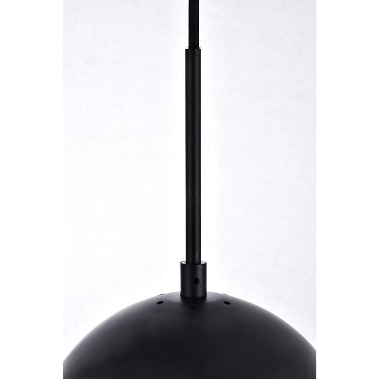 Image 7 Eclipse 3 Lts Black Pendant With Clear Glass more views