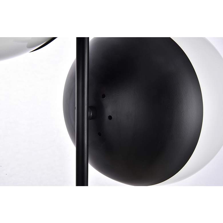 Image 7 Eclipse 3 Lts Black Pendant With Frosted White Glass more views