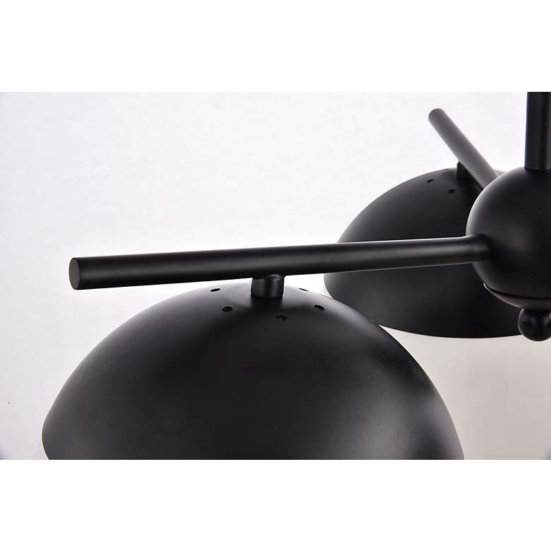 Image 6 Eclipse 3 Lts Black Pendant With Frosted White Glass more views