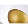 Eclipse 43"W Brass and Clear Glass 7-Light Linear Chandelier in scene