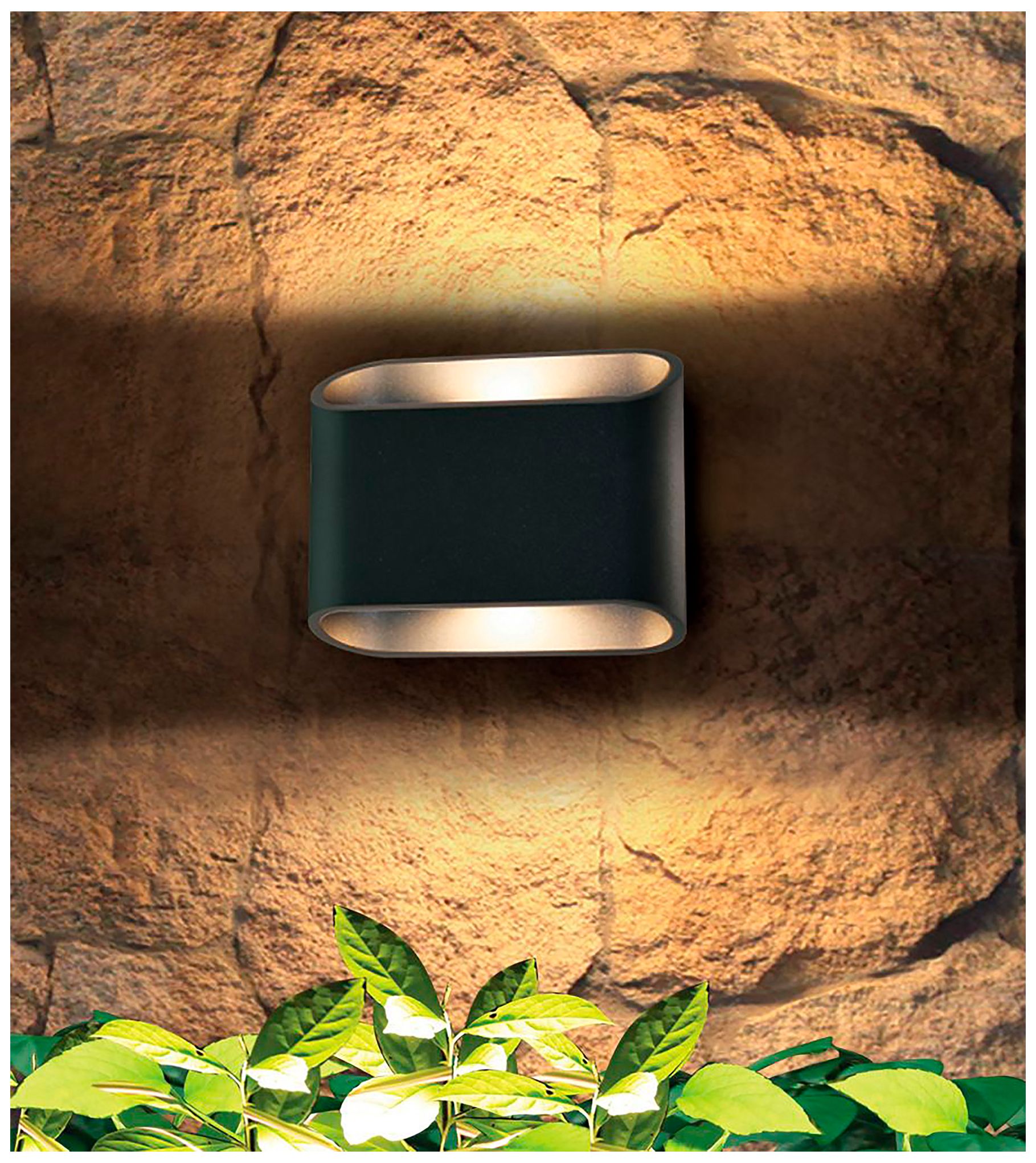 Eclipse 5 1/4" High Anthracite LED Outdoor Wall Light
