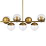 Thumbnail3 of Eclipse 7 Lts Brass Pendant With Clear Glass