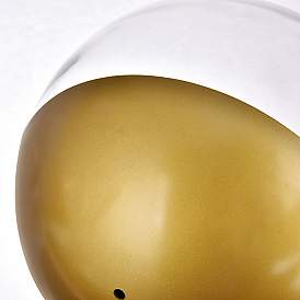 Image5 of Eclipse 7 Lts Brass Pendant With Clear Glass more views
