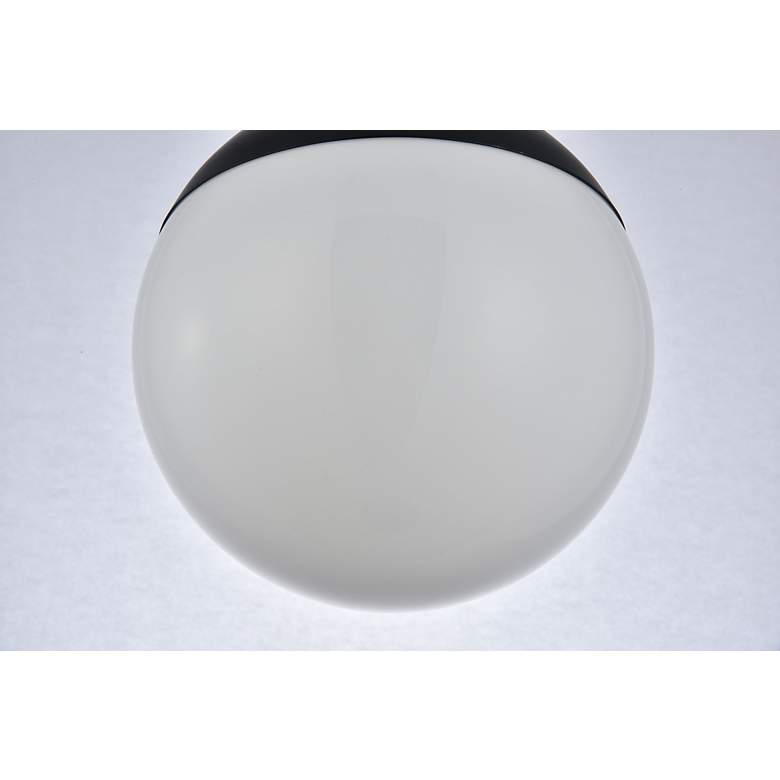 Image 7 Eclipse 8" Wide Black and White Globe Mini Pendant more views