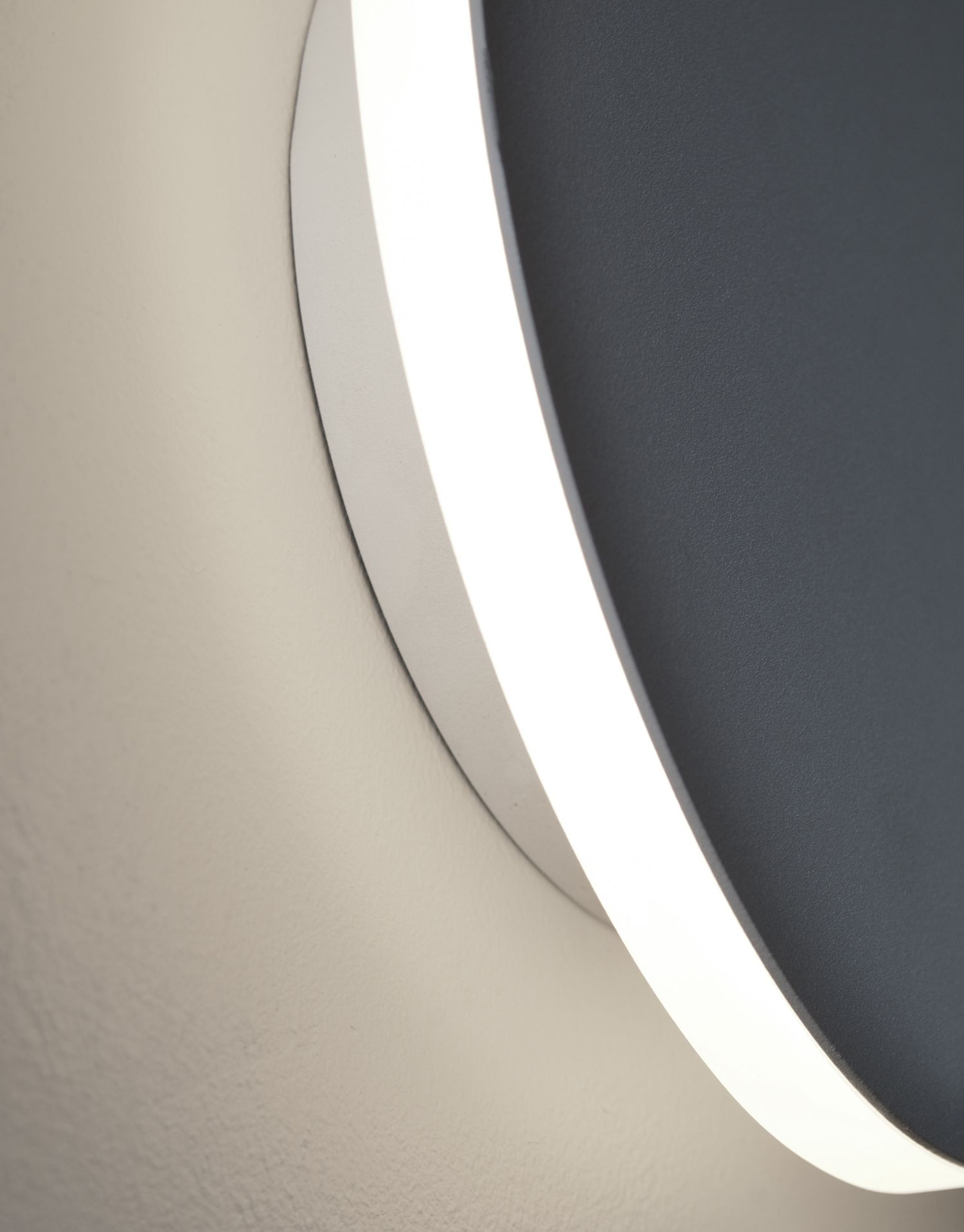 Image 2 Eclipse 9" High White LED Wall Sconce with White Acrylic Shade more views