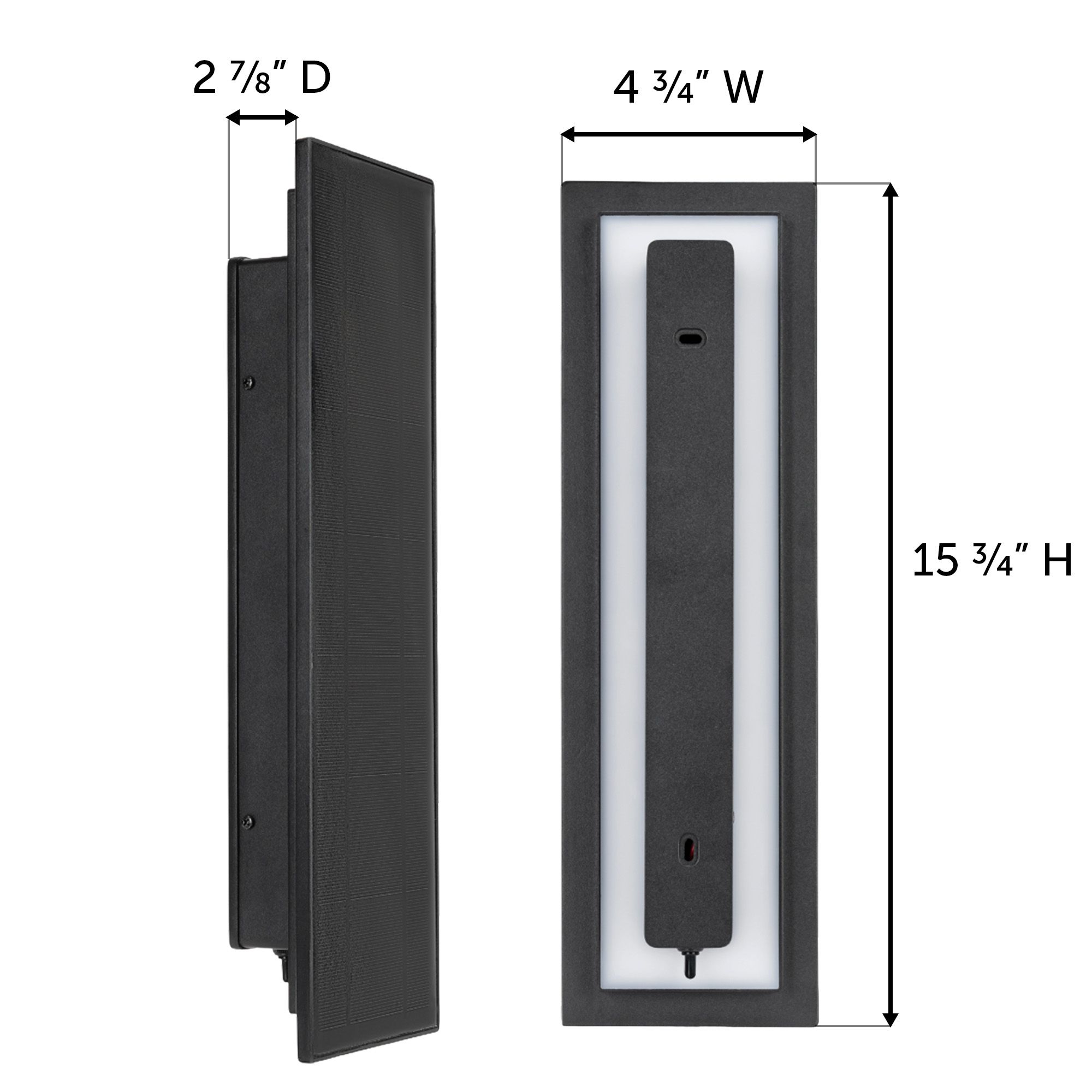 Image 5 Eclipse Backlight Solar Wall Light more views