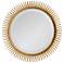 Eclipse Gold Leaf 13" Round Sunburst Wall Mirror