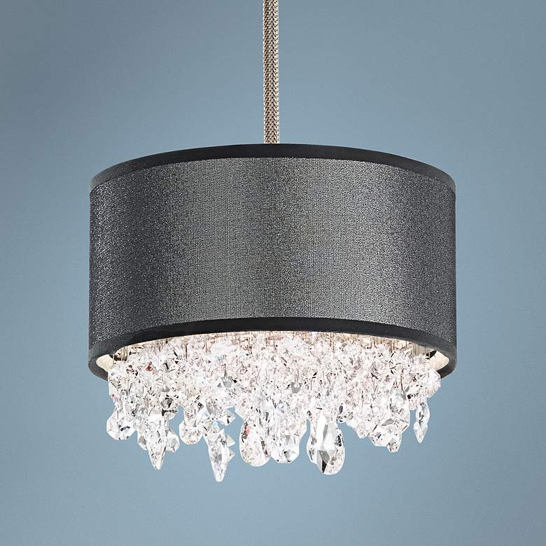 Image 1 Eclyptix 2-Light 7" Wide Crystal Mini Pendant