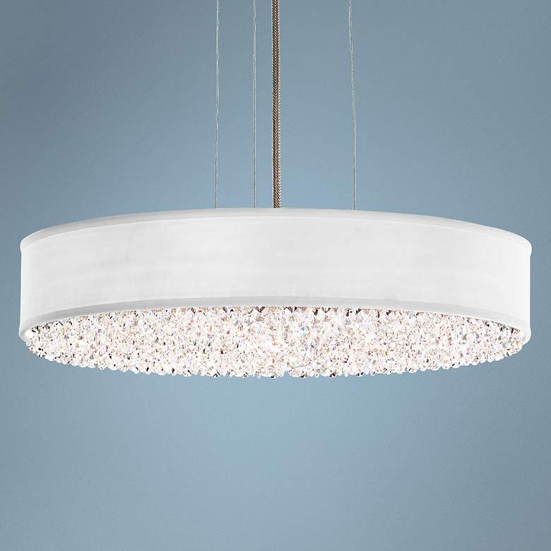 Image 1 Eclyptix 6-Light 4" High Crystal Pendant Light