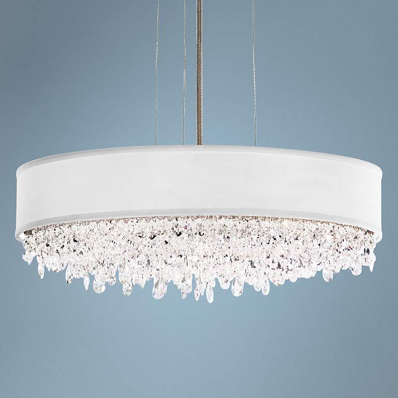 Image 1 Eclyptix 6-Light 6 1/2" High Crystal Pendant Light