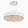 2_Eclyptix LED 6.5"H x 19.4"W 1-Light Crystal Pendant in Pol Stainl more views