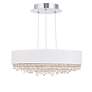 3_Eclyptix LED 6.5"H x 19.4"W 1-Light Crystal Pendant in Pol Stainl more views