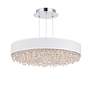 2_Eclyptix LED 6.5"H x 24"W 1-Light Crystal Pendant in Pol Stainles more views