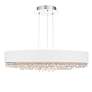 3_Eclyptix LED 6.5"H x 28.8"W 1-Light Crystal Pendant in Pol Stainl more views