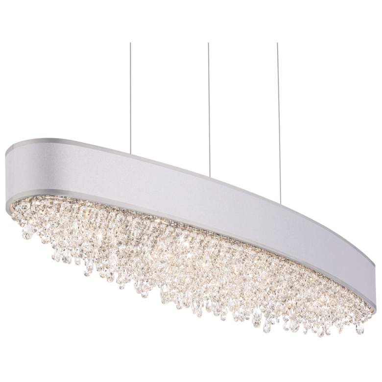 Image 1 Eclyptix LED 6.5"H x 35.9"W 1-Lt Linear Pendant in Pol Stainless 