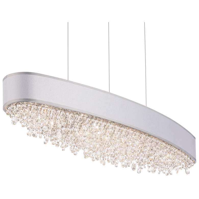 Image 1 Eclyptix LED 6.5"H x 35.9"W 1-Lt Linear Pendant in Pol Stainless