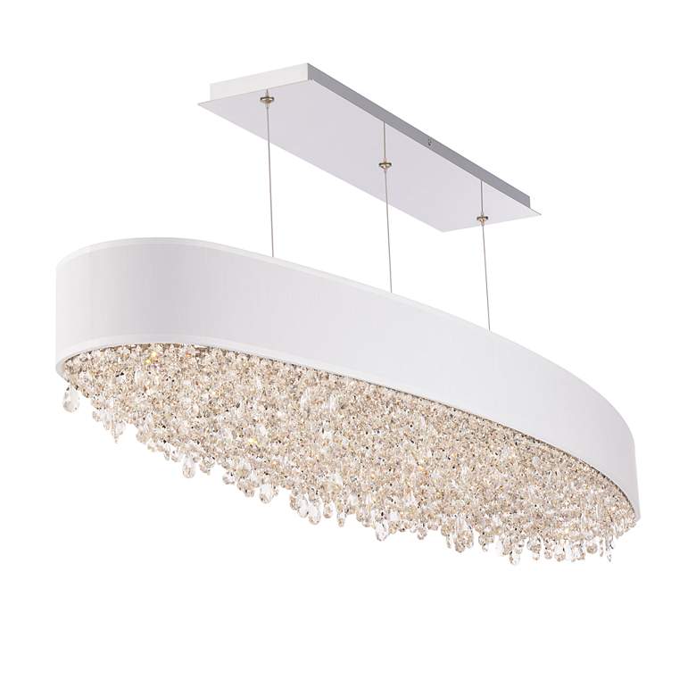 Image 2 Eclyptix LED 6.5"H x 48.75"W 1-Lt Linear Pendant in Pol Stainless more views