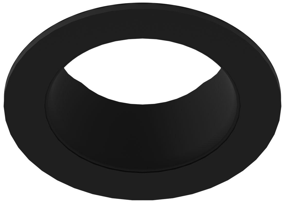 Image 2 Eco-Downlight 3" Adjustable Round Trim, Black more views