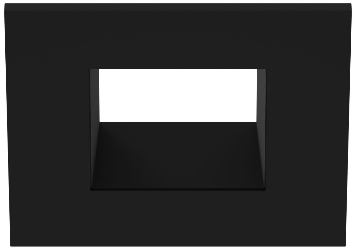 Image 2 Eco-Downlight 3" Adjustable Square Trim, Black more views