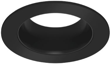 Image 2 Eco-Downlight 3" Standard Round Trim, Black more views