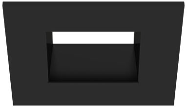 Image 2 Eco-Downlight 3" Standard Square Trim, Black more views