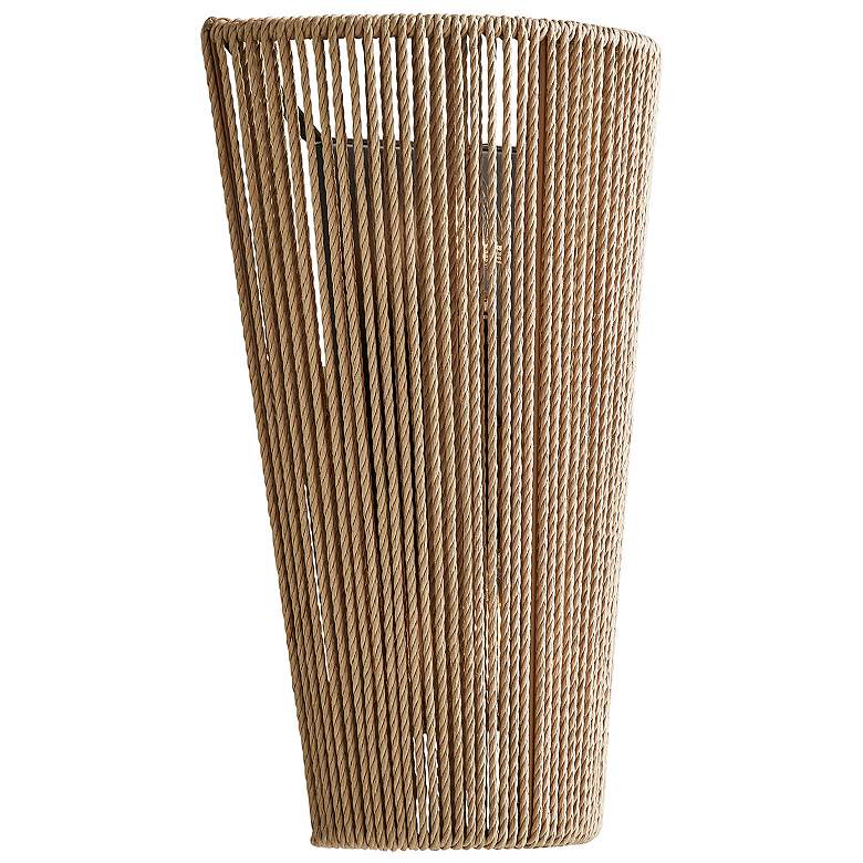 Image 3 Eco Nido 15" High 2 Light Natural Rope ADA Wall Sconce more views