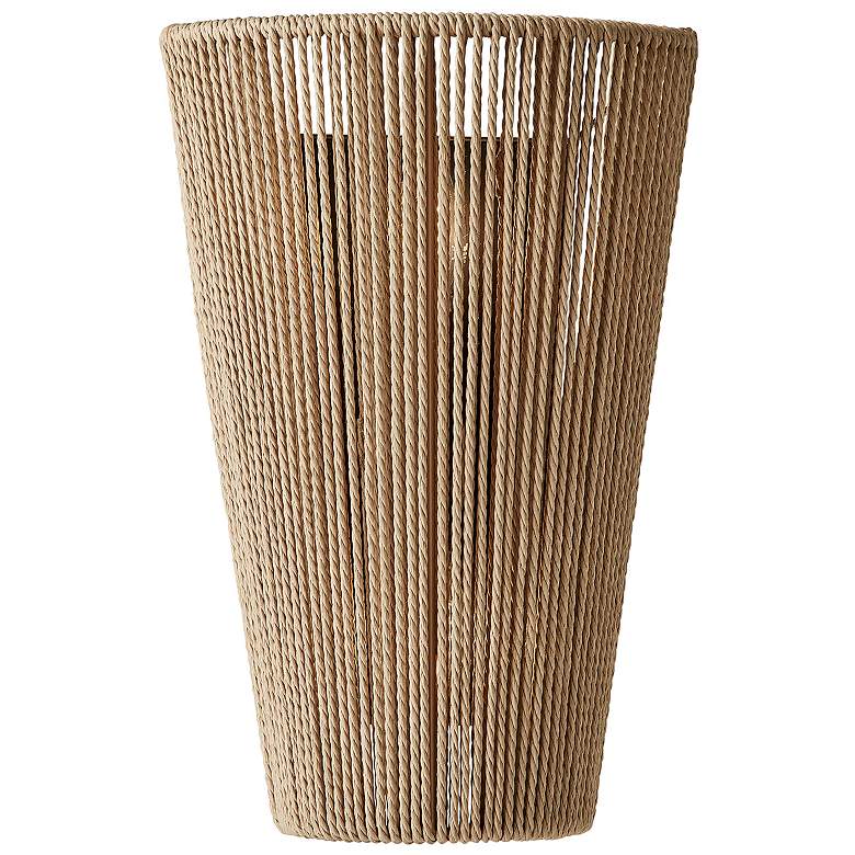 Image 4 Eco Nido 15" High 2 Light Natural Rope ADA Wall Sconce more views