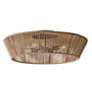 3_Eco Nido 30" Wide 4 Light Natural Rope Semi-Flush more views