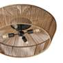 5_Eco Nido 30" Wide 4 Light Natural Rope Semi-Flush more views