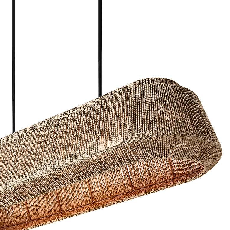 Image 5 Eco Nido 54" Wide Natural Rope Linear Pendant more views