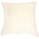 Eco Off-White Bamboo Velvet 24" Square Throw Pillow