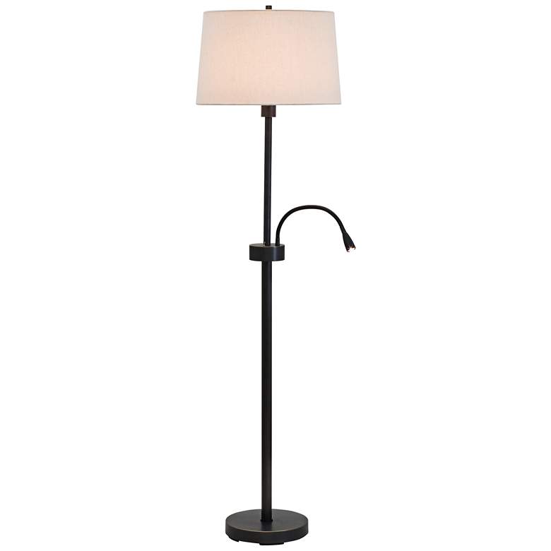 Image 1 Eco Oil Rubbed Bronze Floor Lamp with LED Reading Light