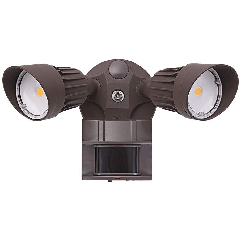 Image 3 Eco-Star 13 inch Wide Bronze Finish Motion Sensor LED Security Light