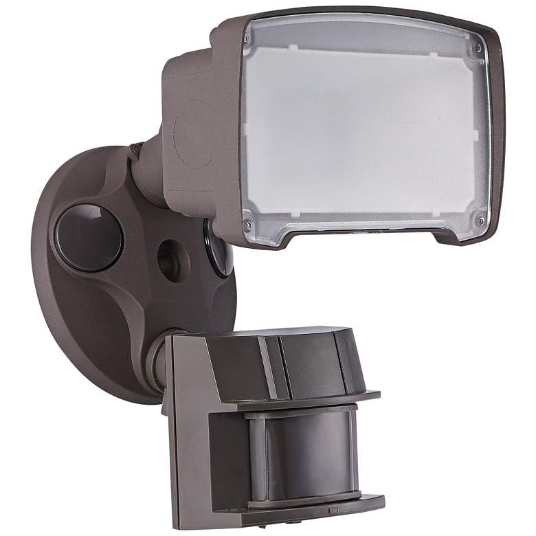 Image 1 Eco-Star 6 1/4" Wide Outdoor LED Motion Security Flood Light