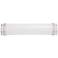 Eco-Star Saturn 25"W Frosted Tube Nickel LED Bath Light