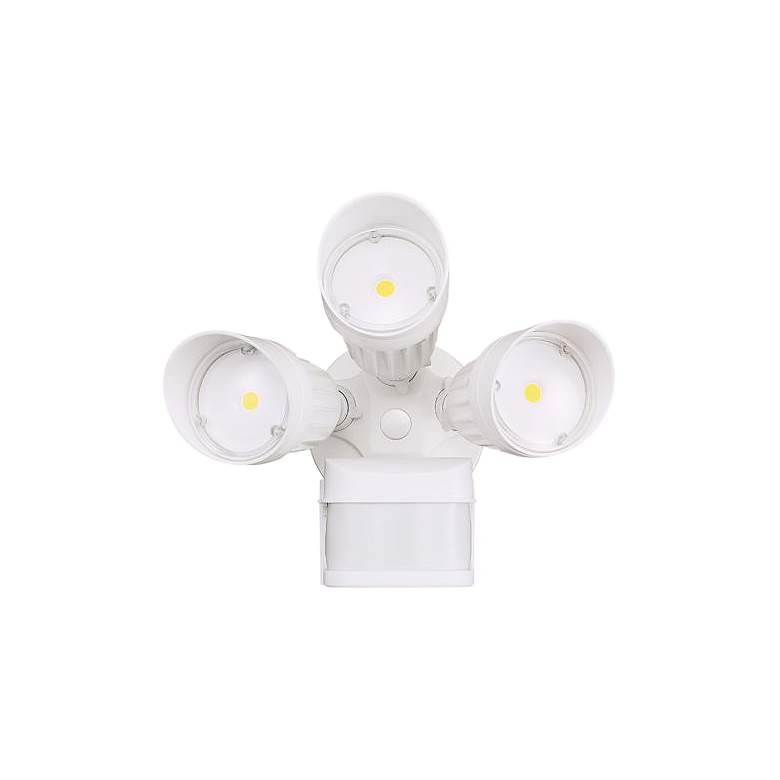 Image 1 Eco-Star White Triple Head LED Motion Sensor Security Light