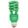 ECObulb 13 Watt CFL Twist Green Party Bulb