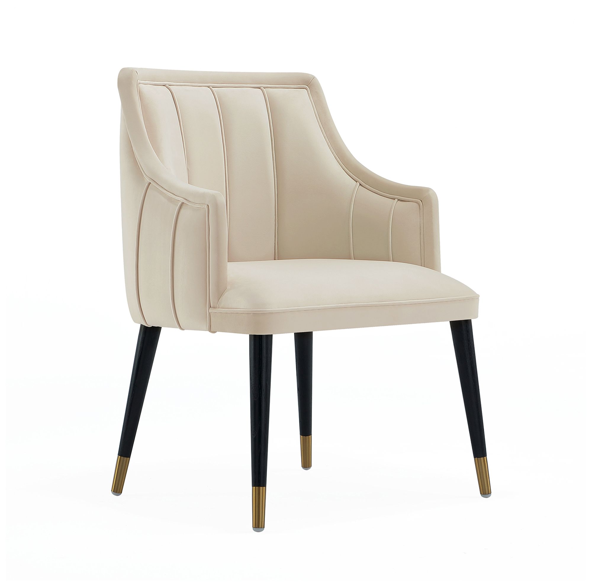 Image 3 Eda Modern  Wood Armchair in Cream more views