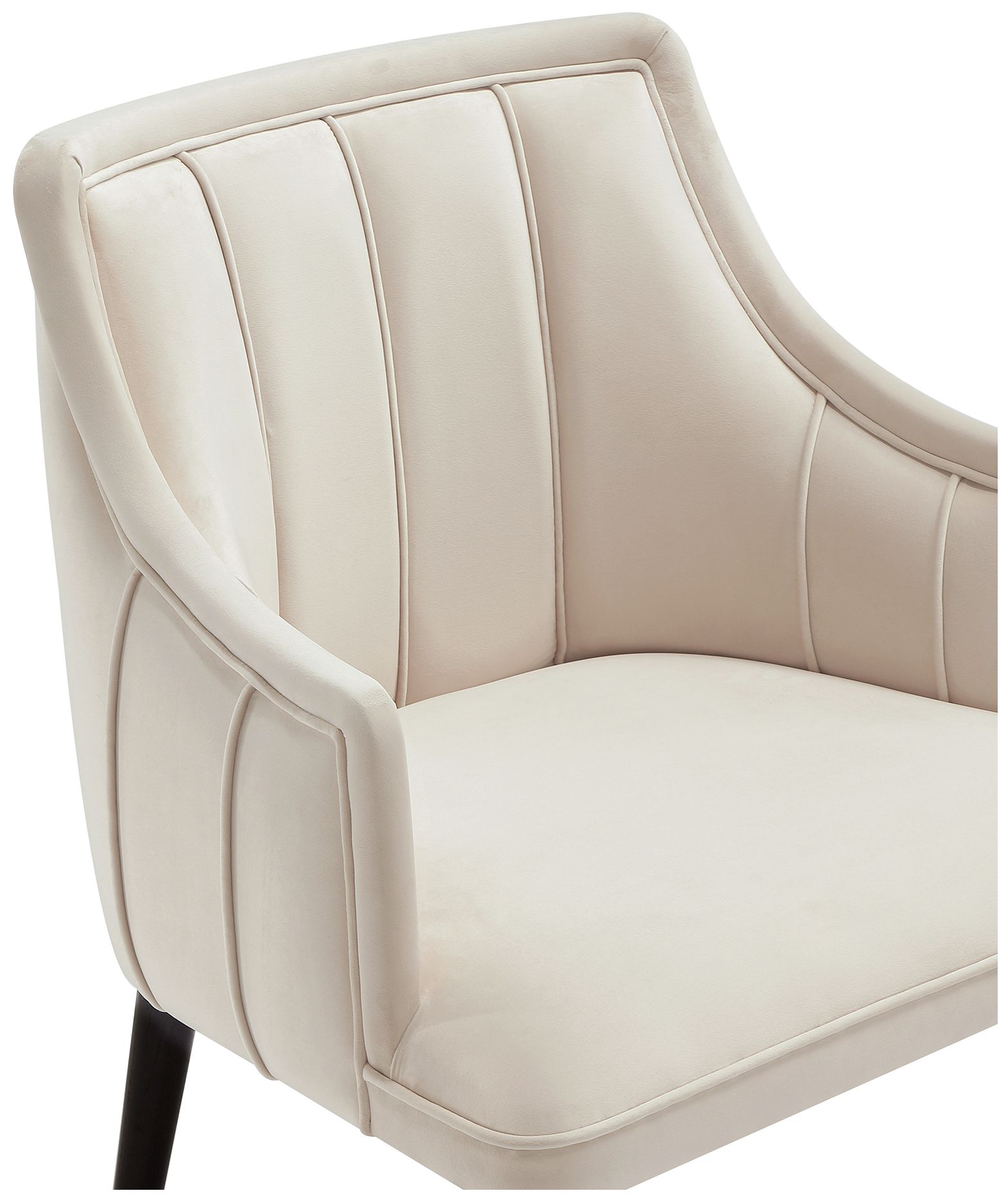 Image 6 Eda Modern  Wood Armchair in Cream more views