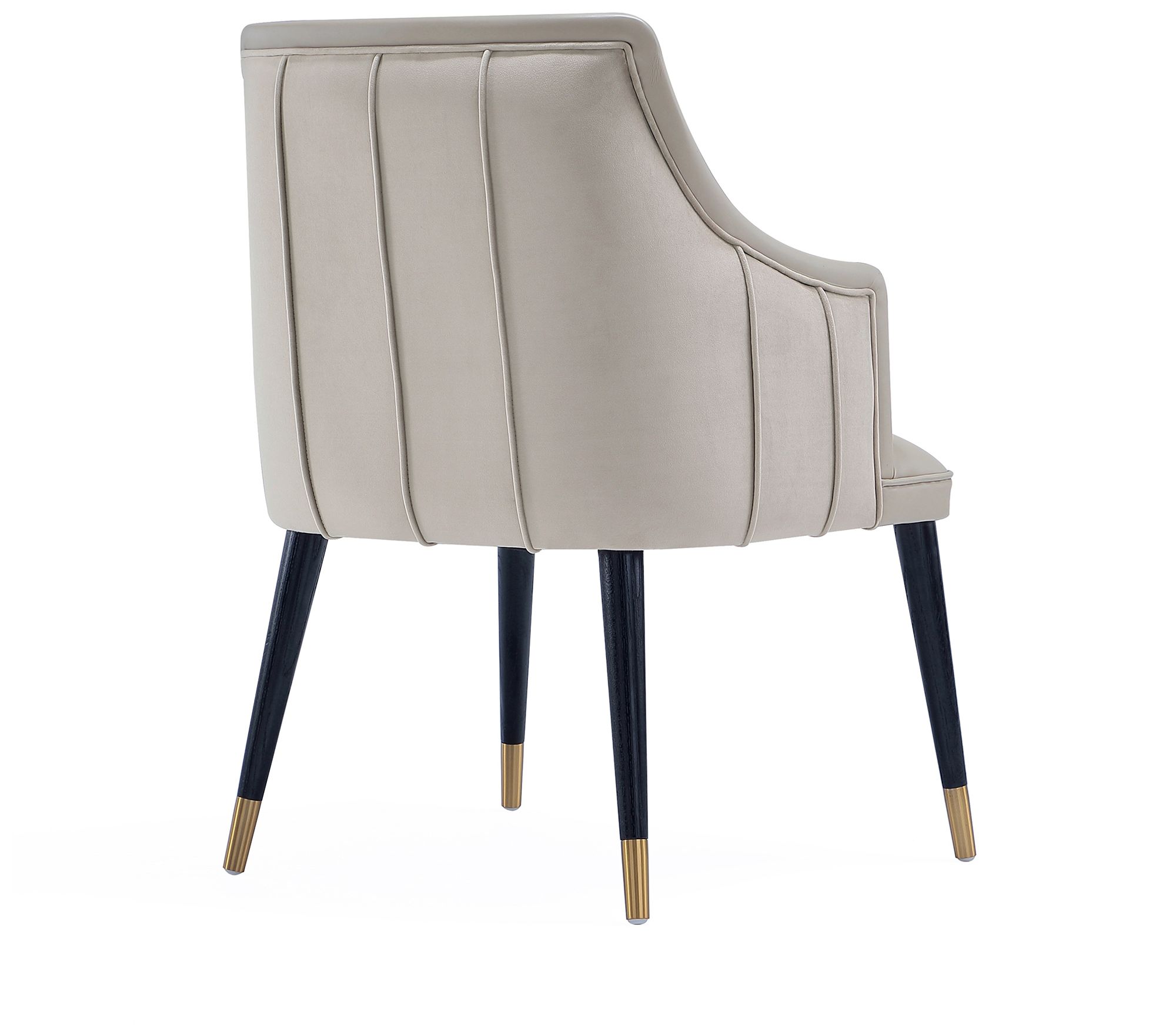 Eda Modern  Wood Armchair in Light Gray