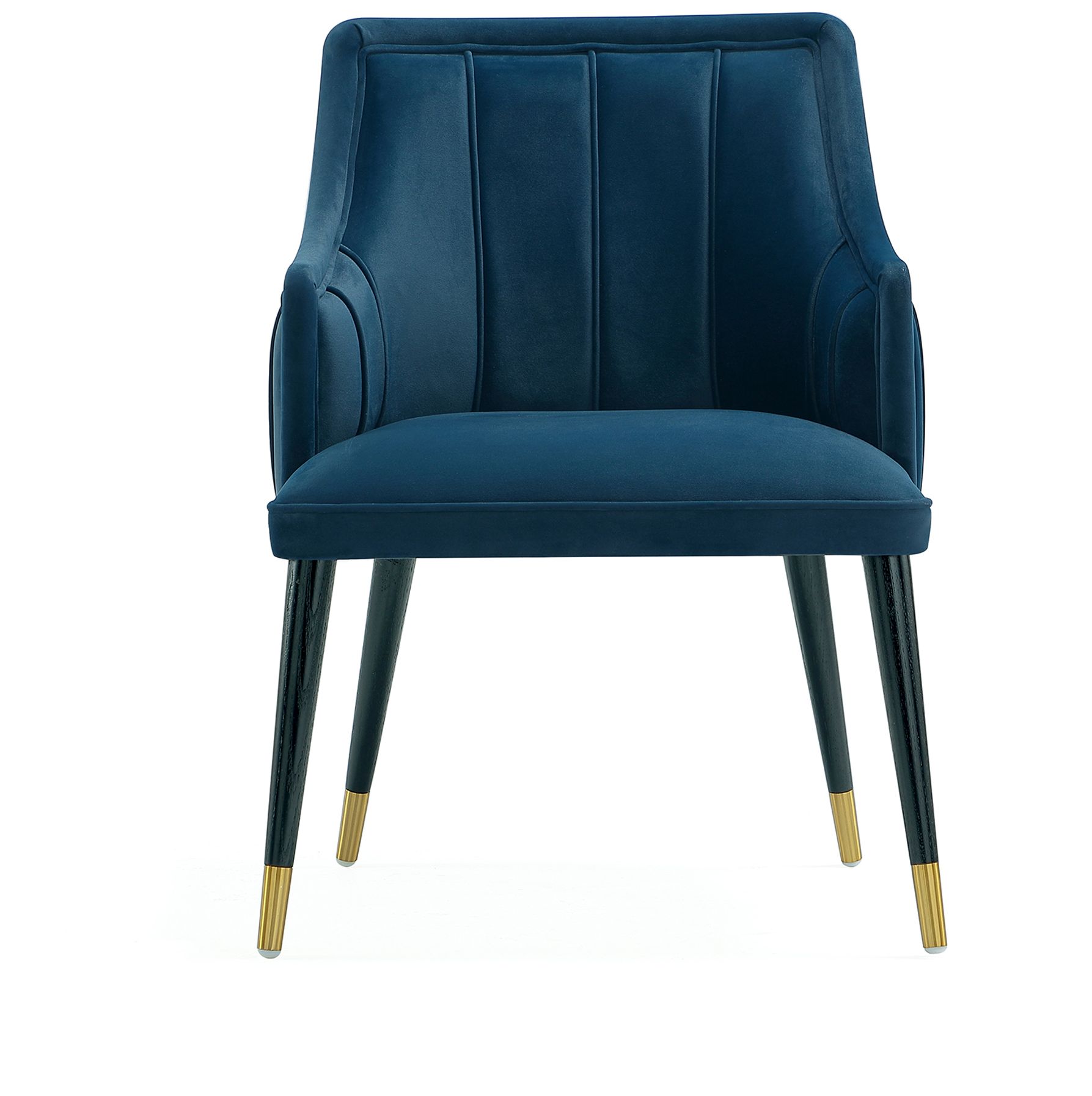 Image 7 Eda Modern  Wood Armchair in Midnight Blue more views