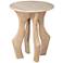 Eda Side Table White & Natural