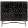 Eddy 36" Wide Distressed Black 2-Door Accent Cabinet
