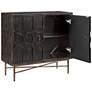4_Eddy 36" Wide Distressed Black 2-Door Accent Cabinet more views