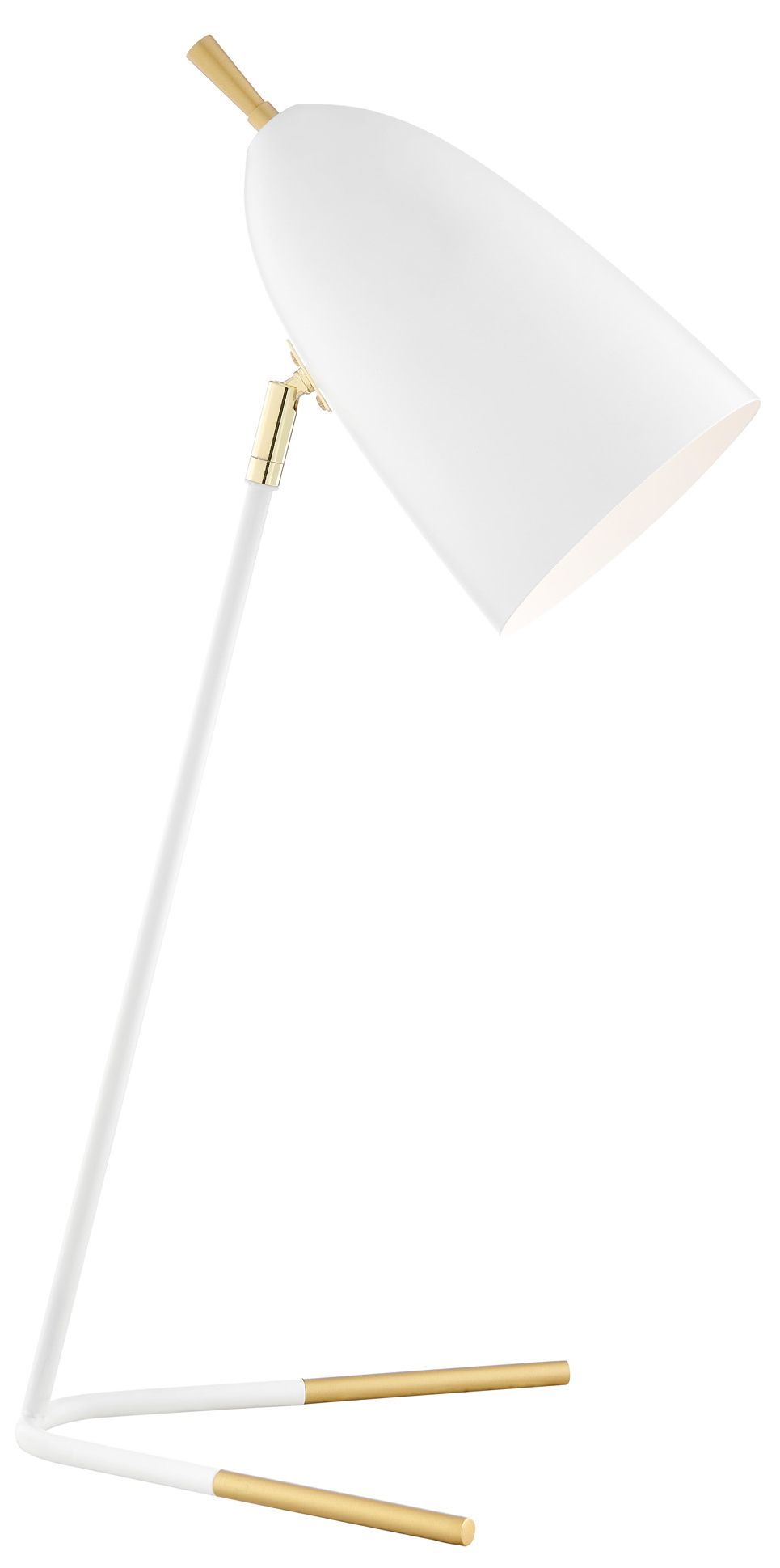 Edel White Metal Task Table Lamp
