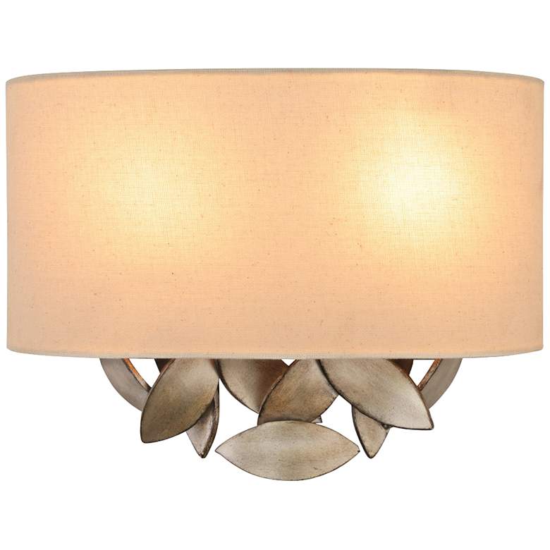 Image 1 Eden 10 1/4" High Moon Silver Droplets Iron Wall Sconce